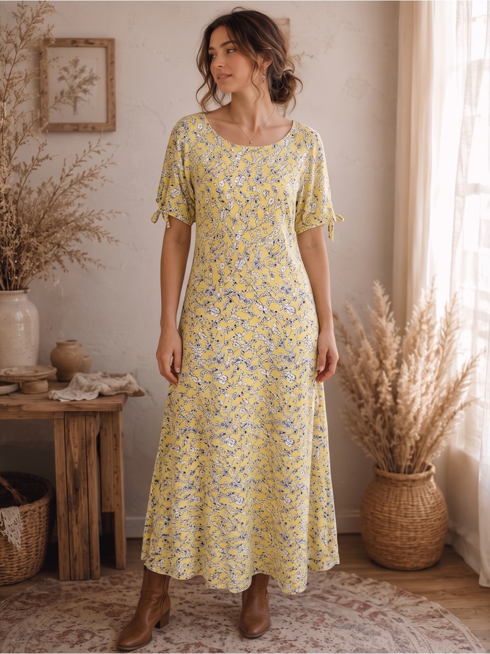 CHAPS RALPH LAUREN Floral Maxi Dress